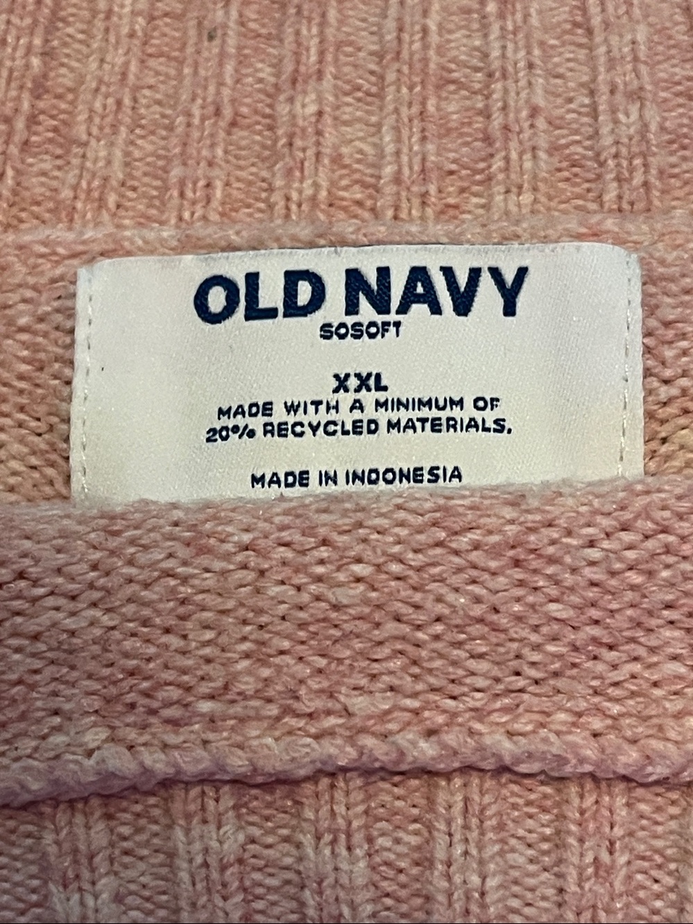 SoSoft Loose Crew-Neck Graphic Sweater Adore- Pink Size XXL - Picture 6 of 7